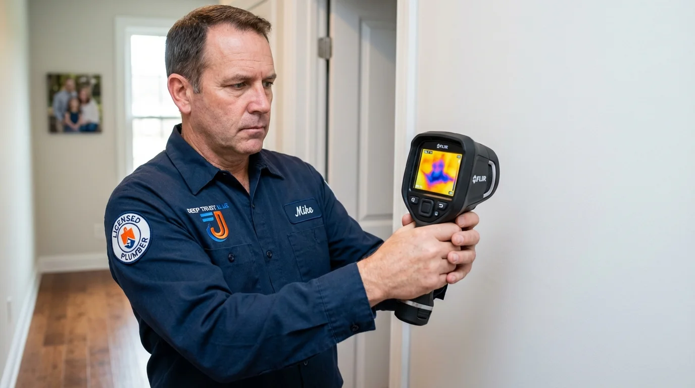 Thermal imaging leak detection by Johns Plumbing LLC in Hugoton